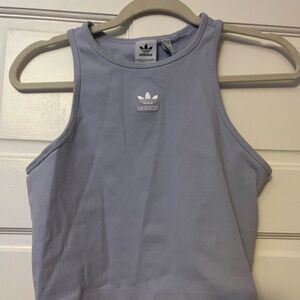 Adidas Lavender Ribbed Tank Top